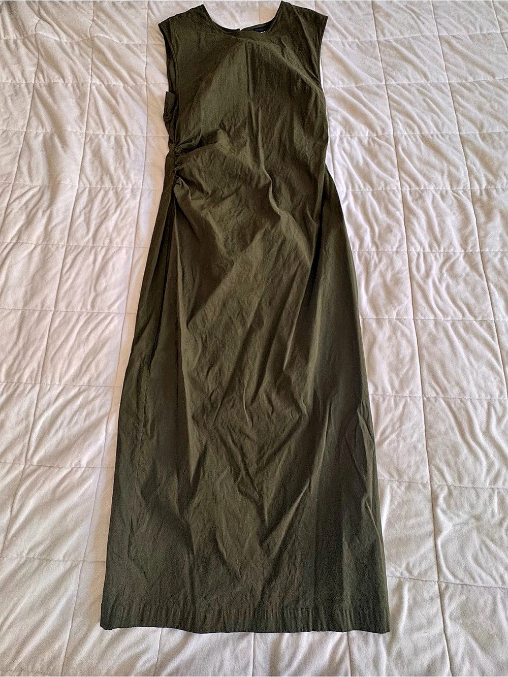 Maeve by Anthropologie Olive Green Maxi Dress Size Large